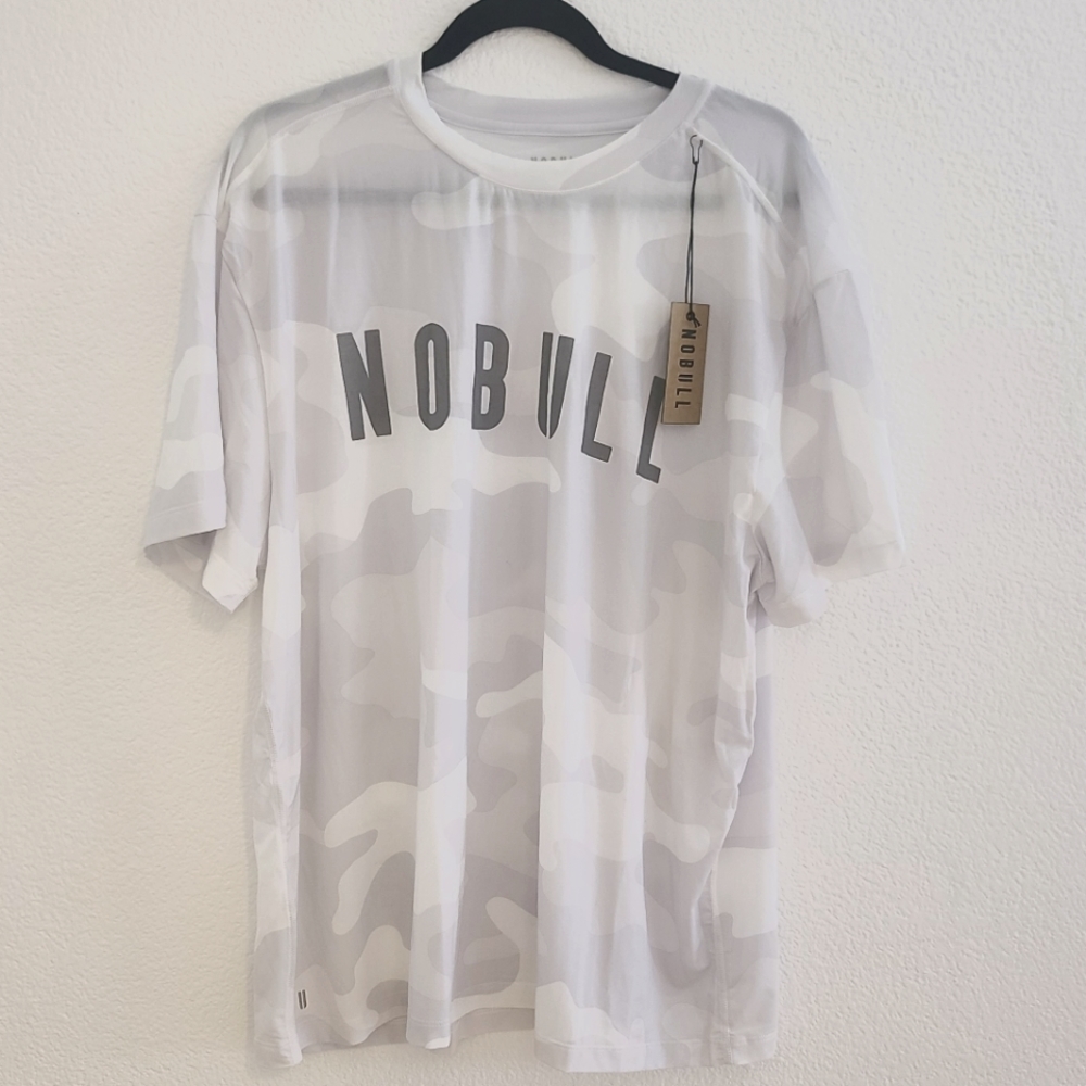 Nobull white camo tee